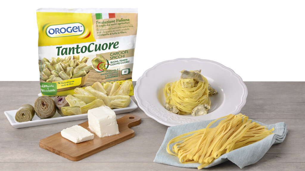 Fettuccine alla Campagnola - fettuccine carciofi orogel