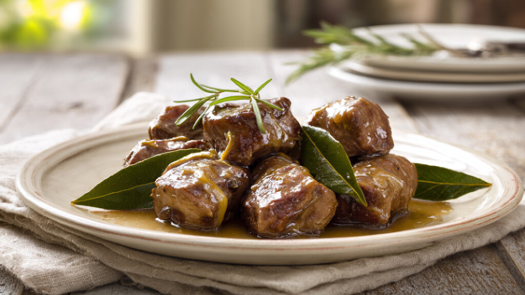 Fegatelli di suino con alloro e vino rosso - fegatelli alloro rosmarino