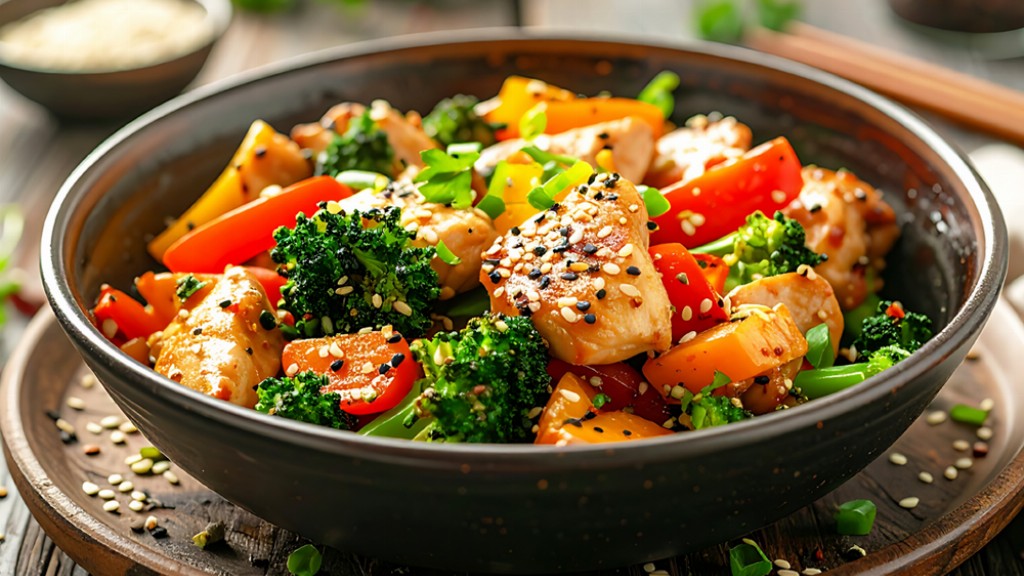Bocconcini di arista di suino con broccoli e peperoni all'orientale - bocconcini-suino-brocoli-peperoni