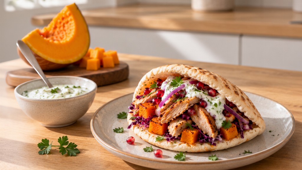Kebab con pollo, zucca e salsa allo yogurt - kebab-pollo-zucca-yogurt
