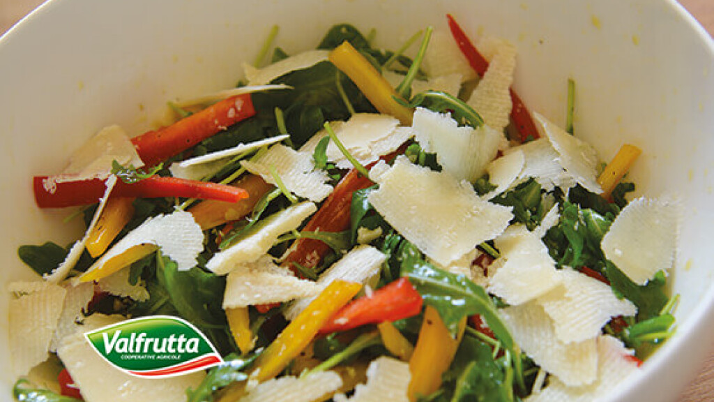 Insalata di Peperoni Cornelio, Rucola e Parmigiano - Insalata di Cornelio, Rucola e Parmigiano