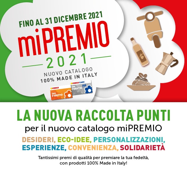 Catalogo Conad Mi Premio 2021: Nuovo catalogo 100% Made in Catalogo Conad Mi Premio 2021: Nuovo catalogo 100% Made in