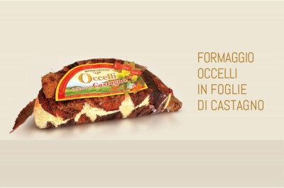 Formaggio Occelli in foglie di castagno - Formaggio oselli foglie castagno