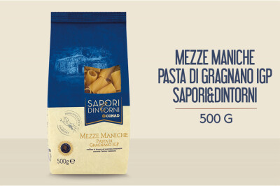 Mezze Maniche pasta di Gragnano IGP Sapori e Dintorni