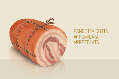 Pancetta cotta affumicata arrotolata - pancetta