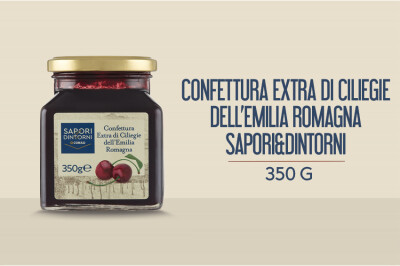 Confettura extra di ciliegie dell'Emilia Romagna Sapori e Dintorni