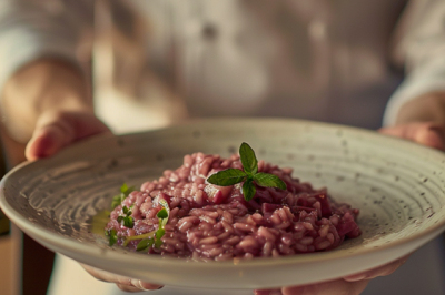 Risotto all'Aglianico del Vulture - Risotto all'Aglianico del Vulture