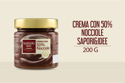 Crema con 50% nocciole Sapori e Idee