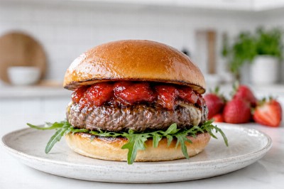 Hamburger di scottona con salsa alle fragole - hamburger-scottona-fragole