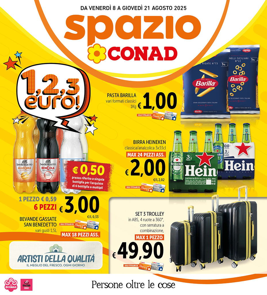 1, 2, 3 euro - Catania, Melilli, Palermo