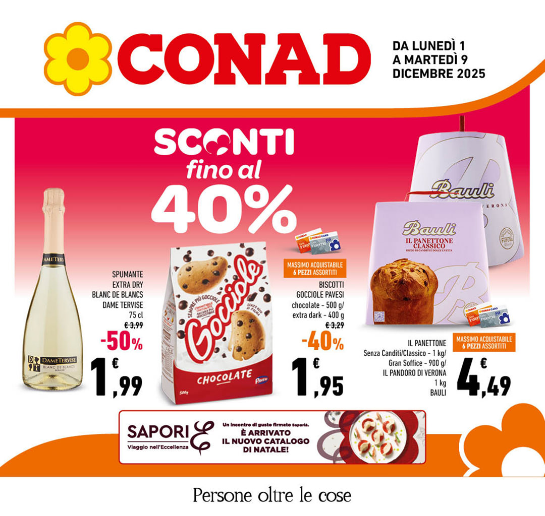 Sconti fino al 40%