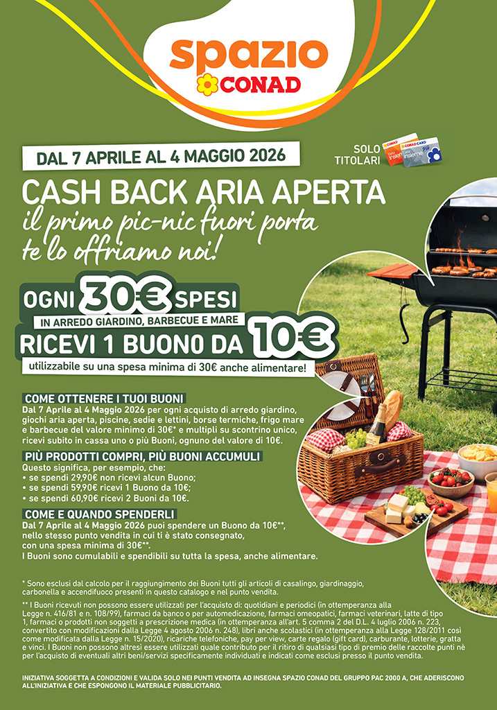 Cashback Aria Aperta - Corciano, Terni