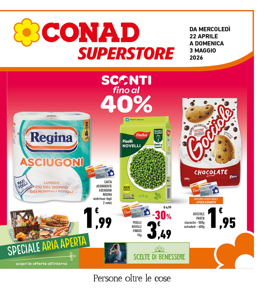 Sconti fino al 40%