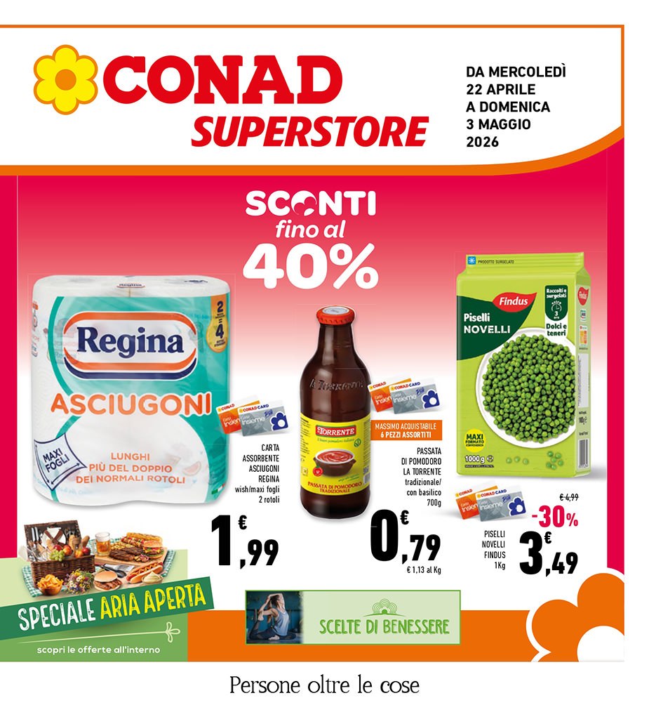 Sconti fino al 40%