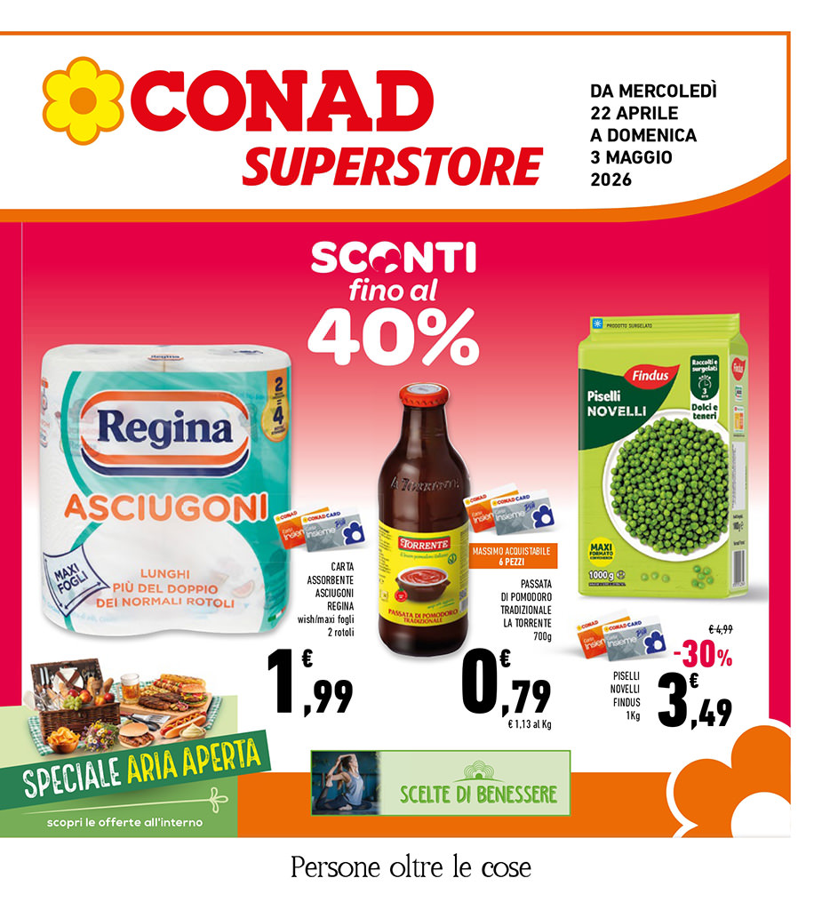 Sconti fino al 40%