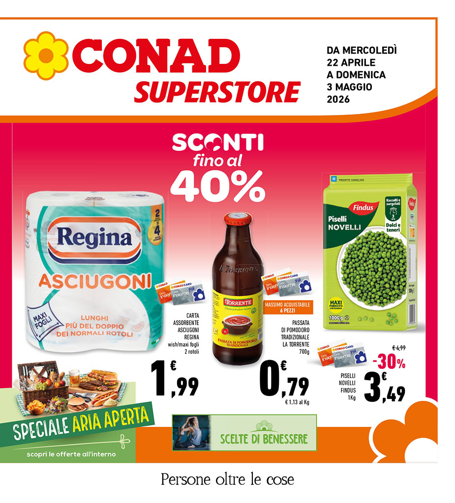 Sconti fino al 40%