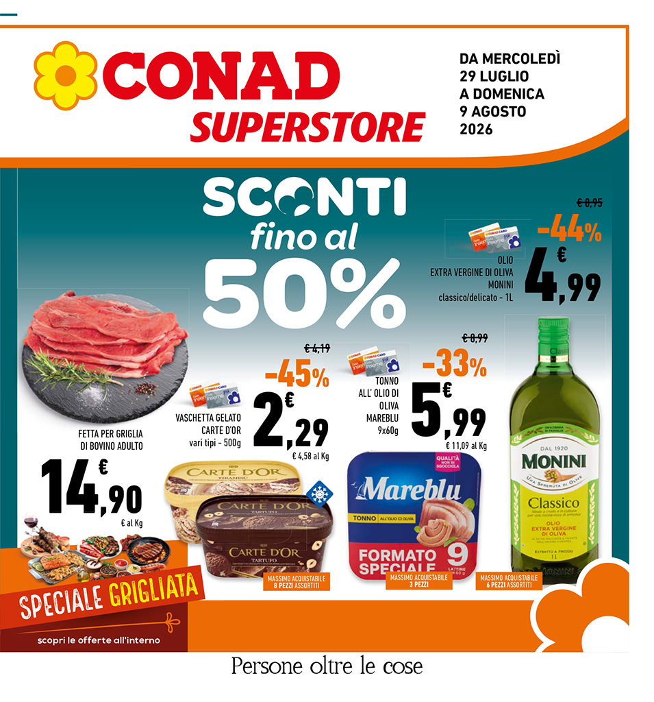 Sconti fino al 50%