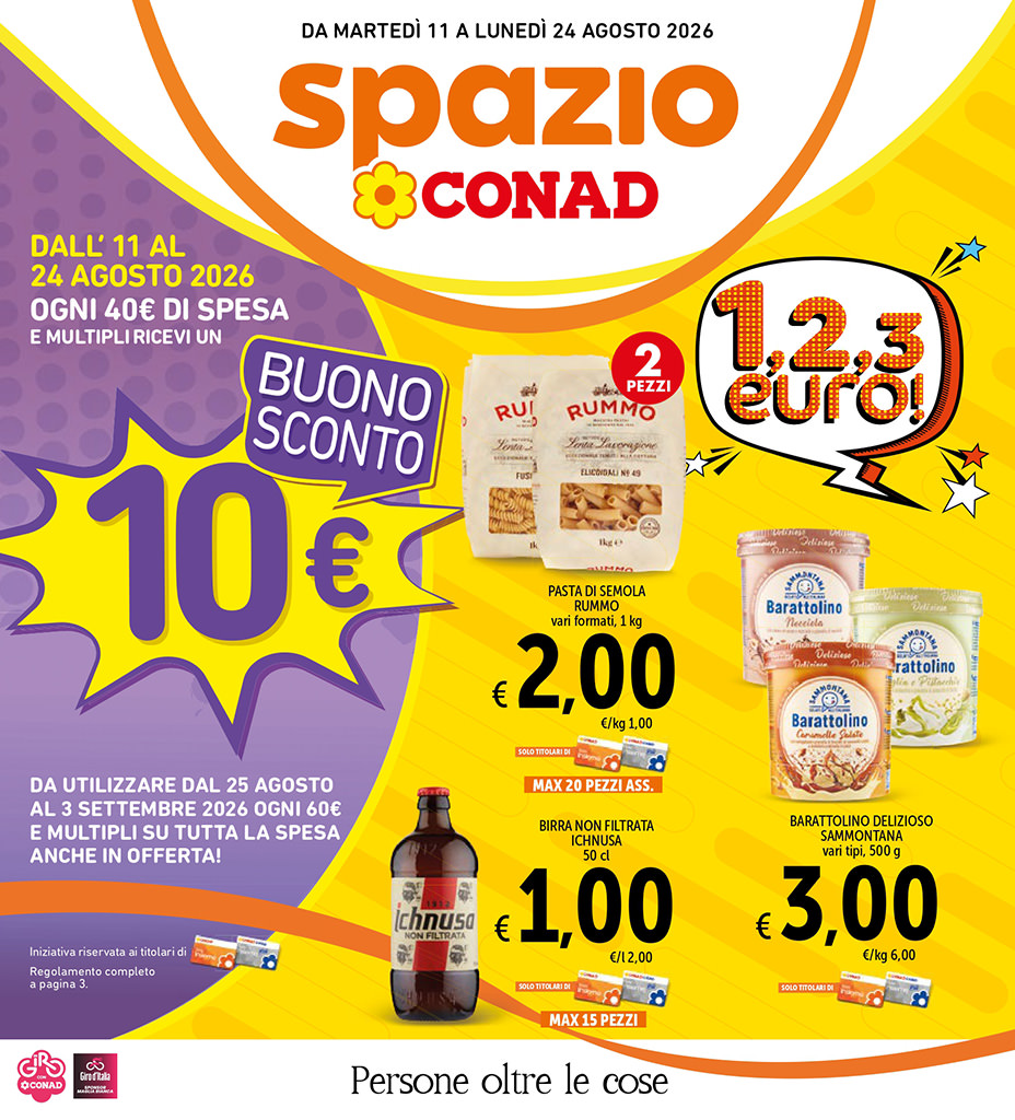 1, 2, 3 euro - Terni